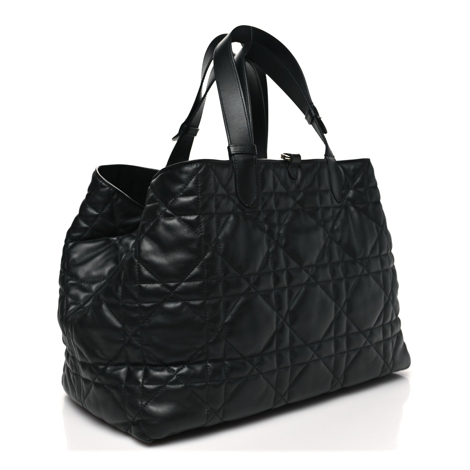 Christian Dior Calfskin Macrocannage Large Toujours Black 4 of 12