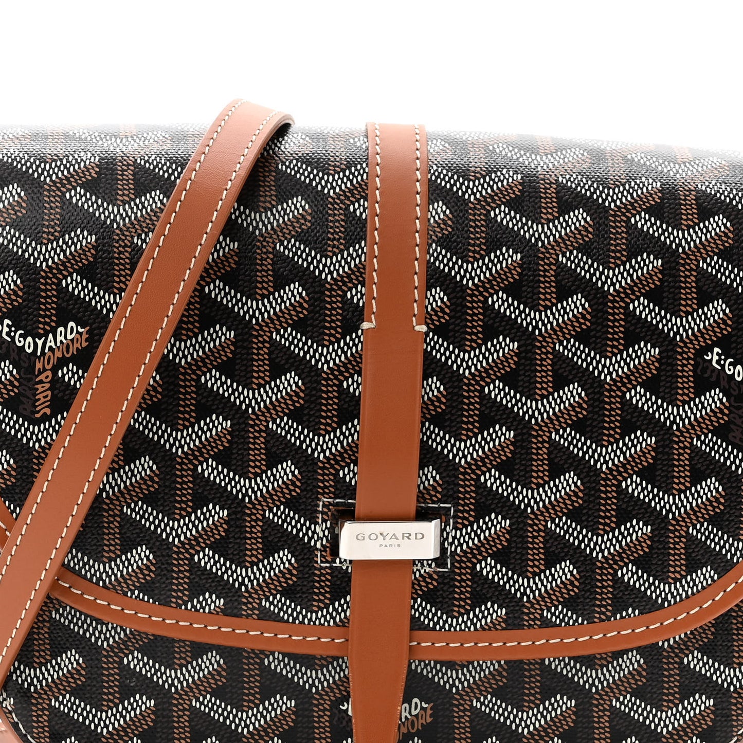 Goyardine Belvedere II PM Messenger Bag Black Gold