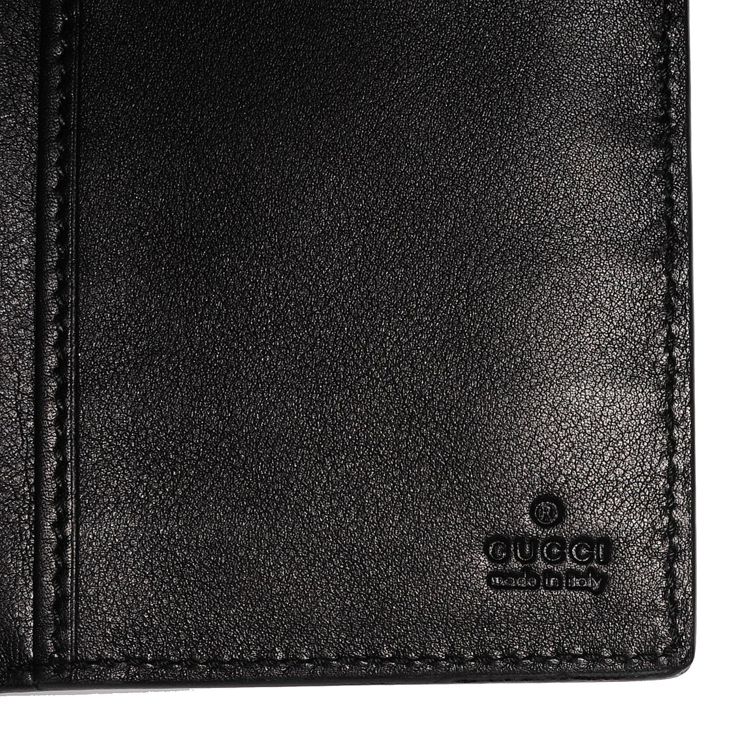 Guccissima Avel Continental Flap Wallet Black