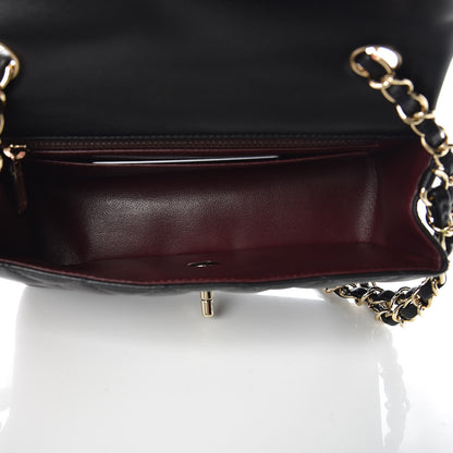 Chanel Lambskin Quilted Mini Rectangular Flap Black 7 of 10