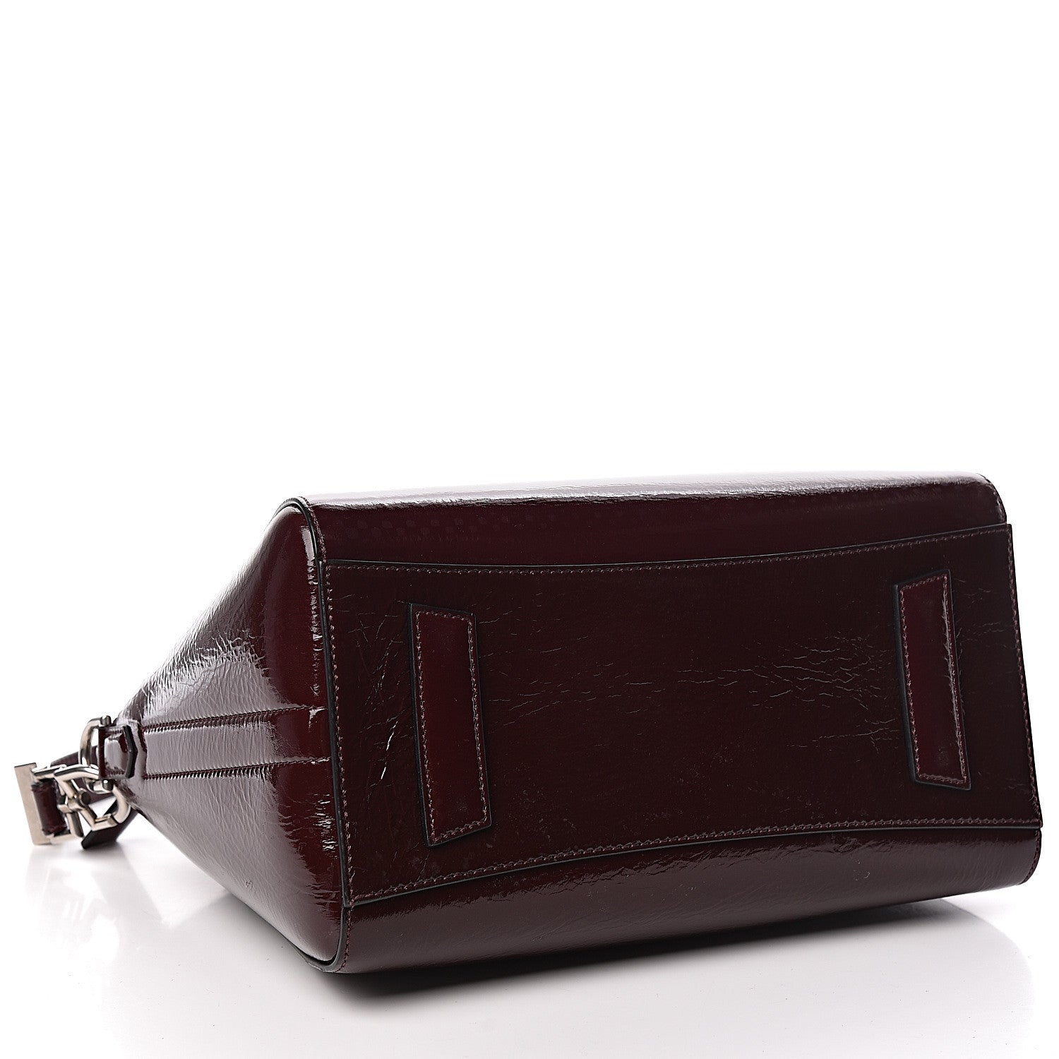 Givenchy Crinkled Patent Deerskin Small Antigona Aubergine 4 of 11