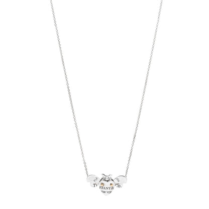 Tiffany Sterling Silver 18K Yellow Gold Return to Tiffany Love Bugs Bee Pendant Necklace 1 of 5