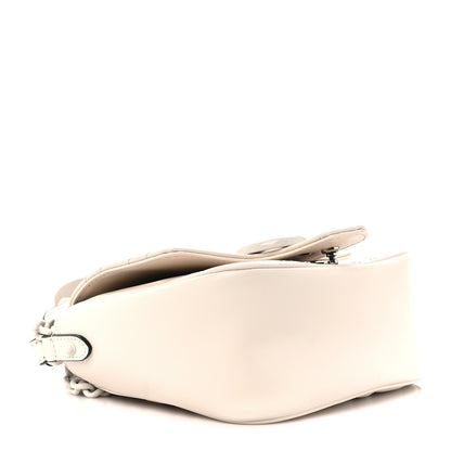 Gucci Calfskin Matelasse Monochrome Mini GG Marmont Crossbody Shoulder Bag White 4 of 11