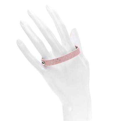 Louis Vuitton Monogram Nanogram Cuff S Pink Silver 2 of 5