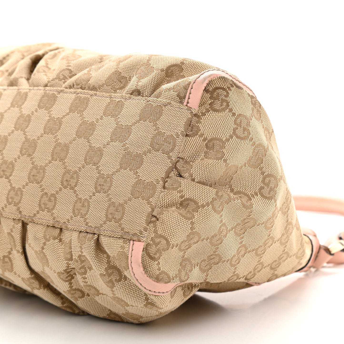 Monogram Medium D Gold Ring Hobo Pink