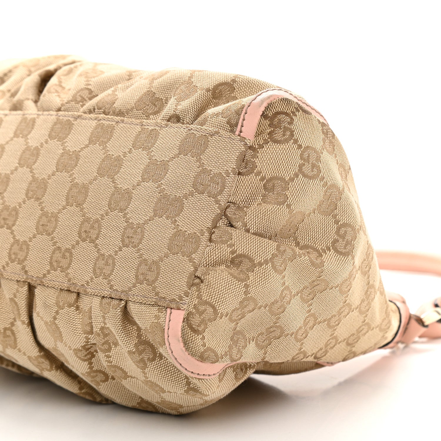 Gucci Monogram Medium D Gold Ring Hobo Pink 15 of 15