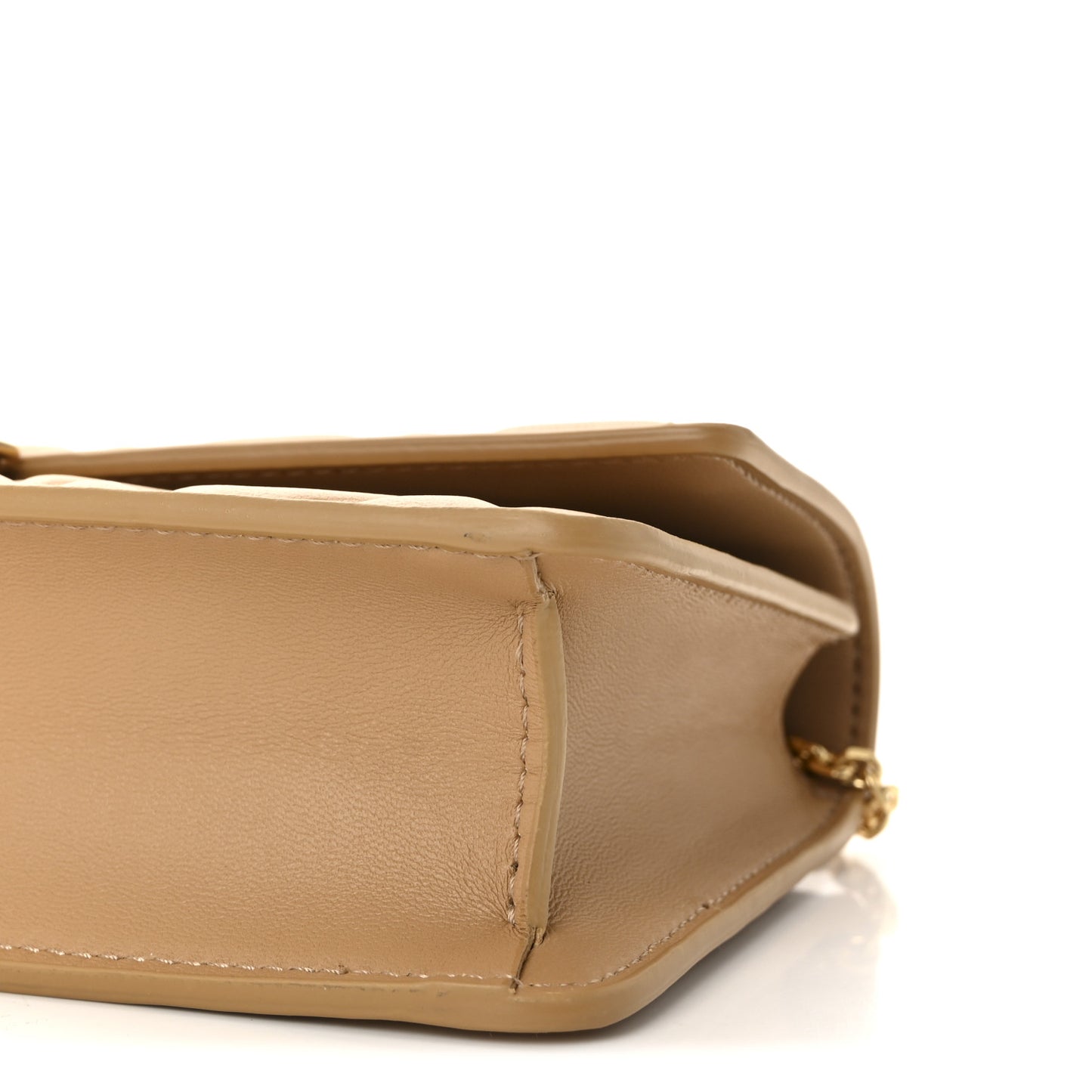 Nappa Matisse FF Embossed Wallet On Chain Baguette Miele Scuro