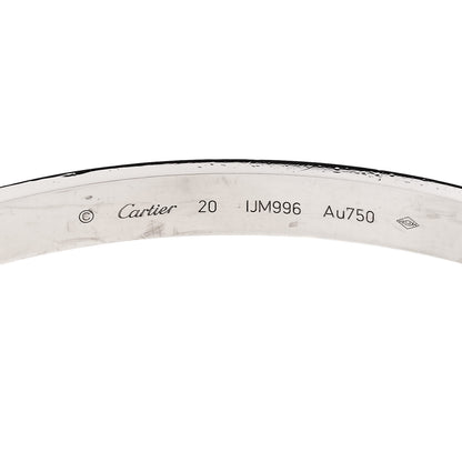 Cartier 18K White Gold LOVE Bracelet 20 6 of 8