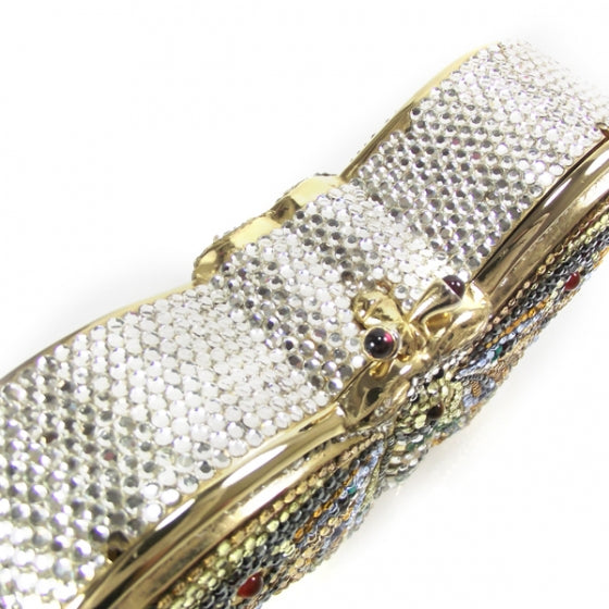 Judith Leiber Swarovski Crystal Butterfly Minaudiere Clutch 4 of 6