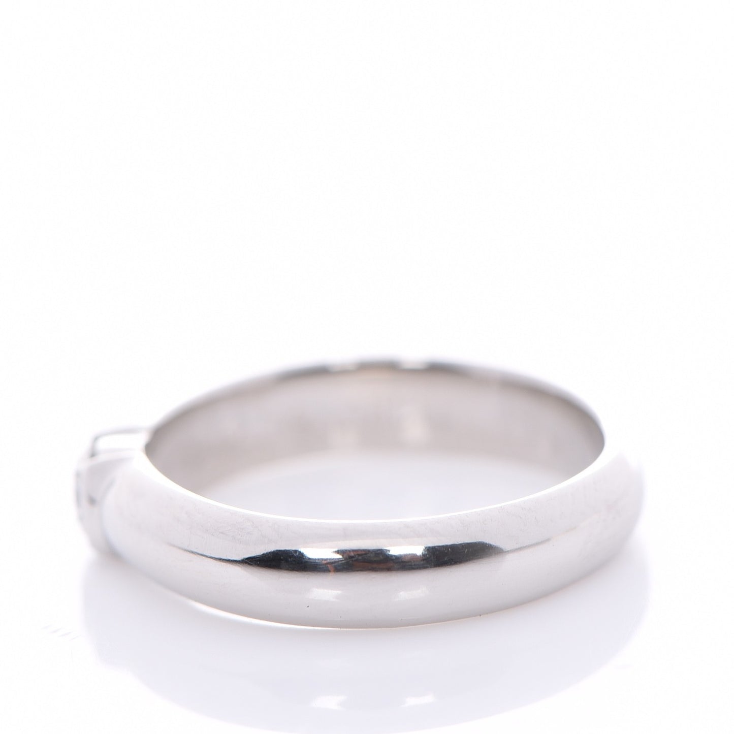 Platinum Diamond Etoile Solitaire Ring 4.25