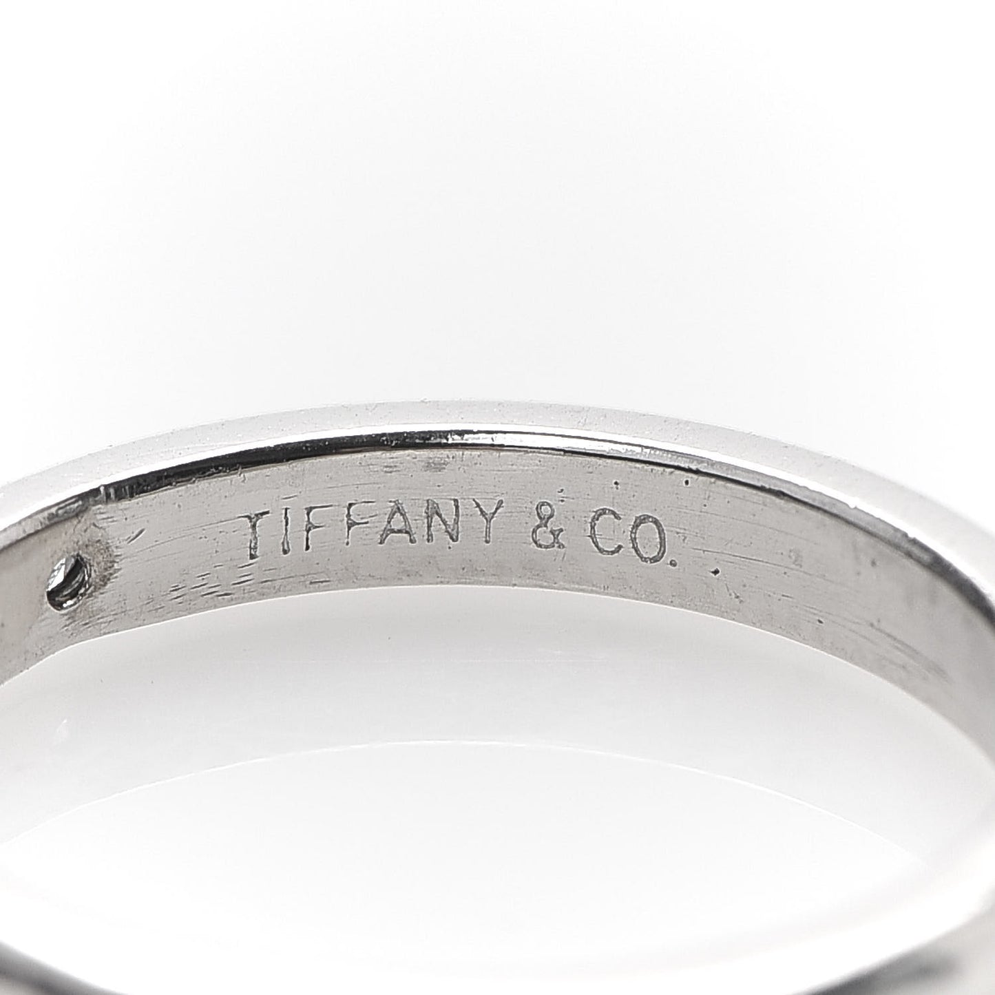 Platinum Elsa Peretti Diamond Band Ring 49 4.75