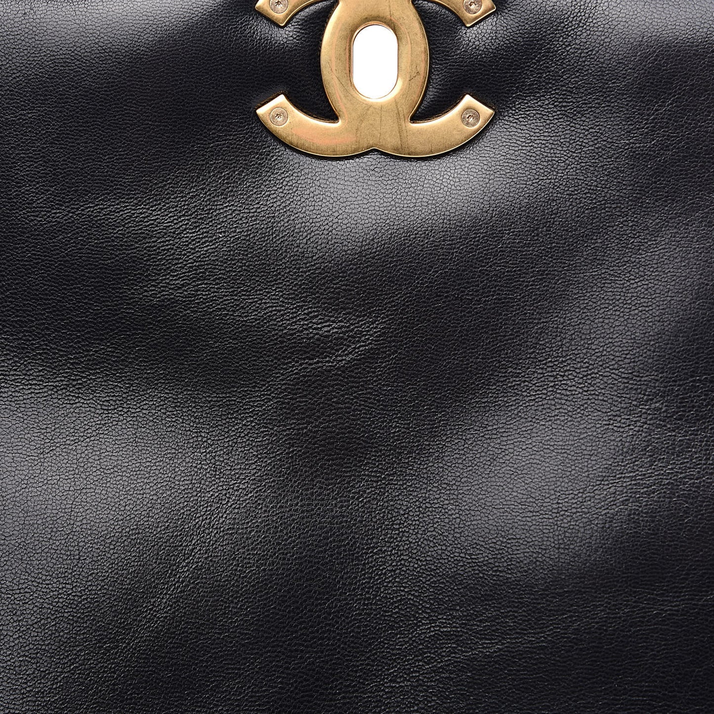 Goatskin Quilted Maxi 19 Flap Black