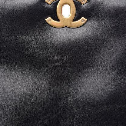 Chanel Goatskin Quilted Maxi 19 Flap Black 11 of 11