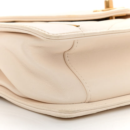 Chanel Lambskin Reversed Chevron Quilted Flap White 10 of 17