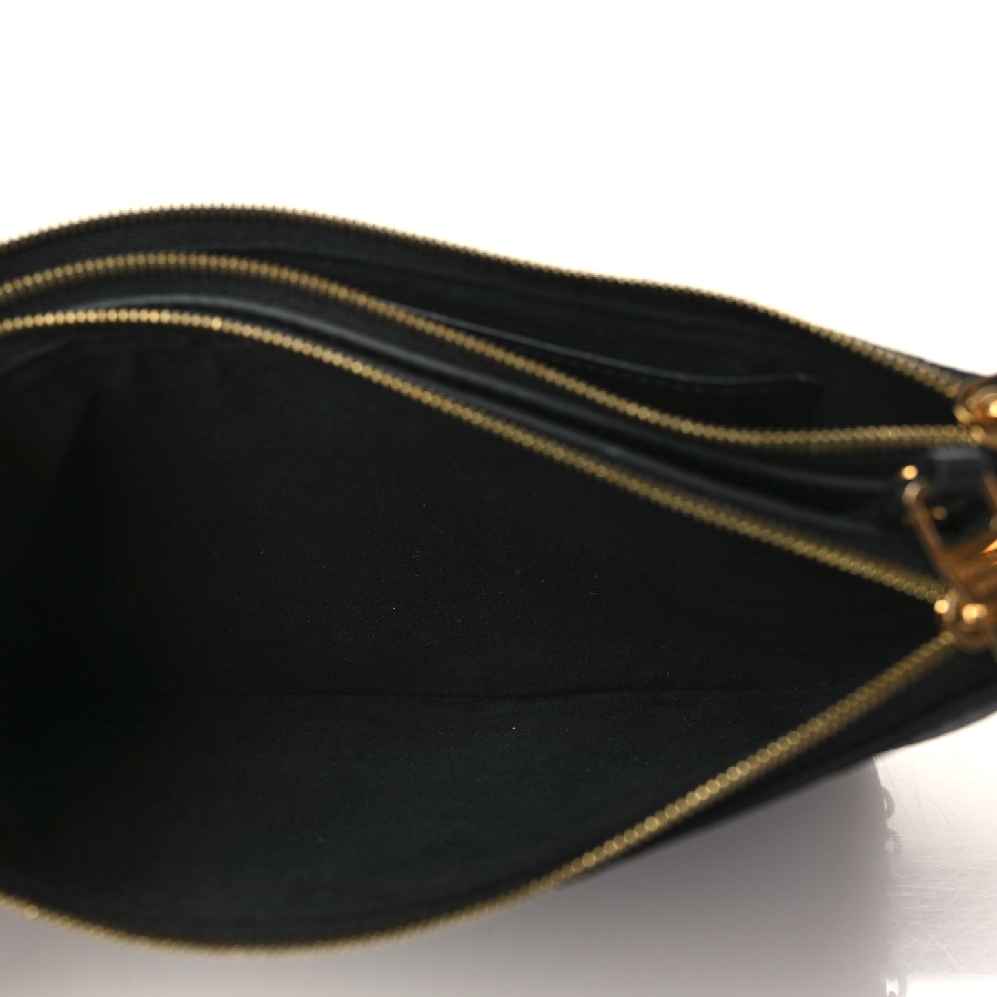 Empreinte Double Zip Pochette Black