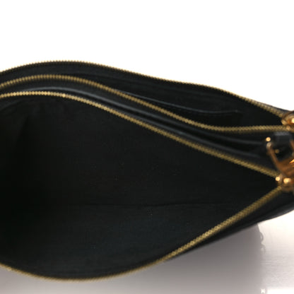 Louis Vuitton Empreinte Double Zip Pochette Black 6 of 10