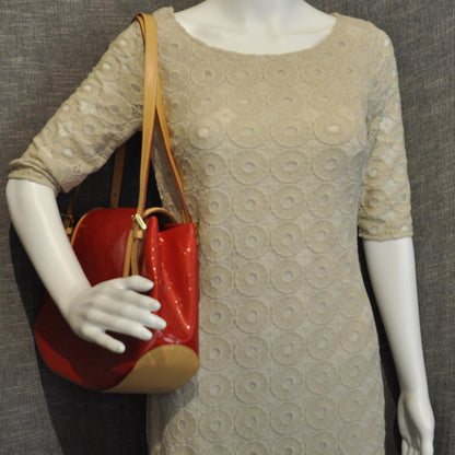 Louis Vuitton Vernis Biscayne Bay GM Rouge 2 of 8