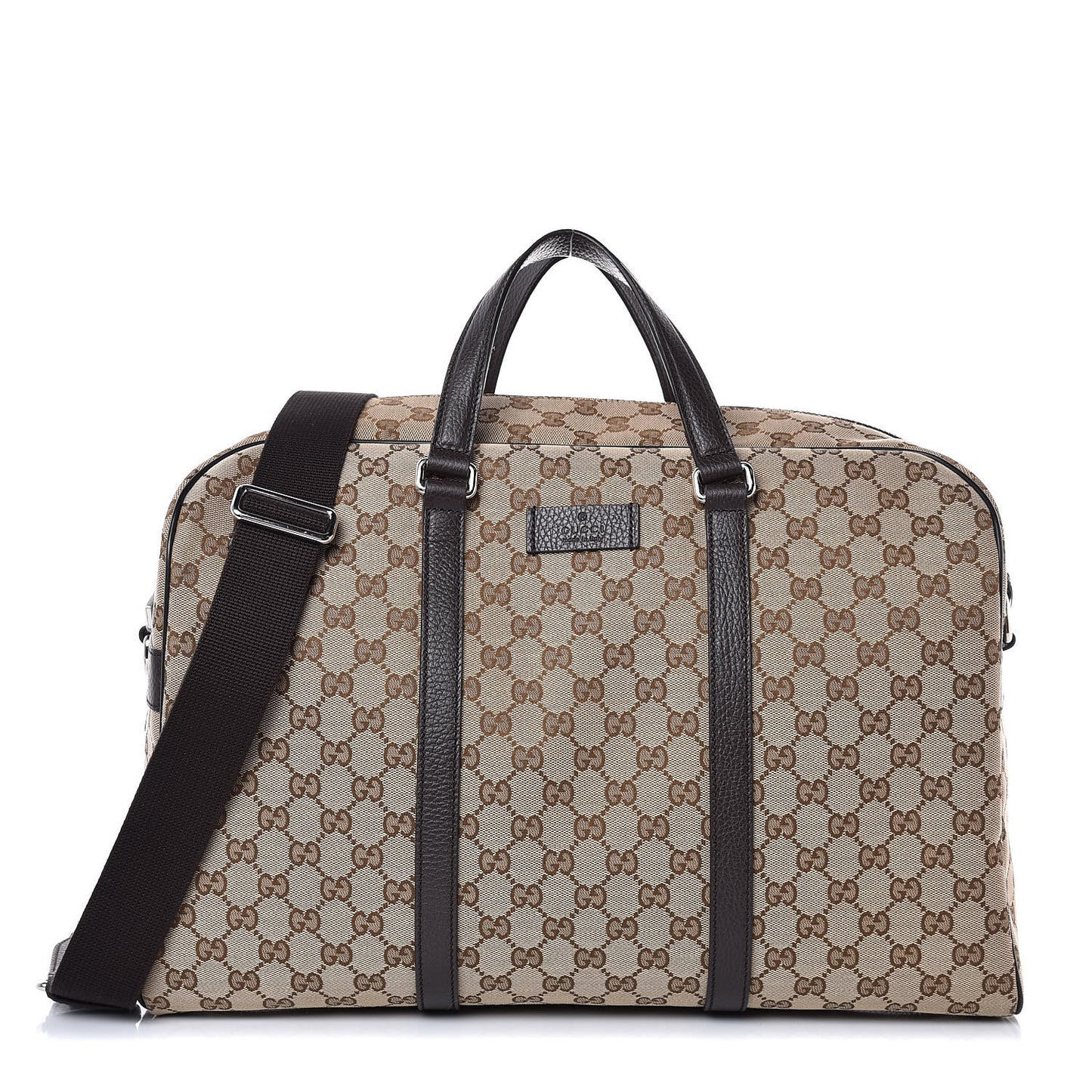 Monogram Dollar Calfskin Boston Duffle Bag Beige Ebony Testa di Moro Marrone Scuro
