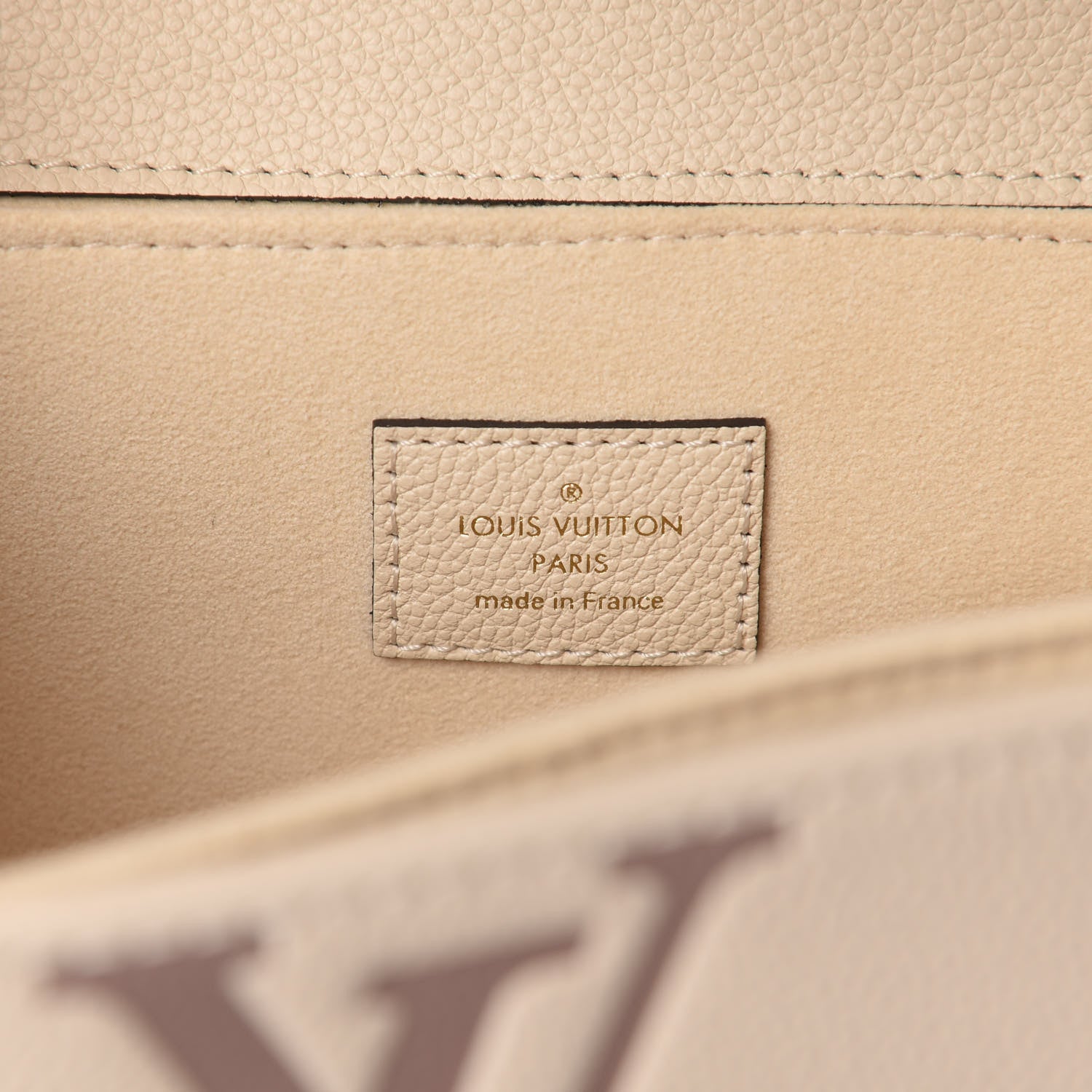 Louis Vuitton Empreinte Monogram Giant Pochette Metis Creme Bois De Rose 8 of 9