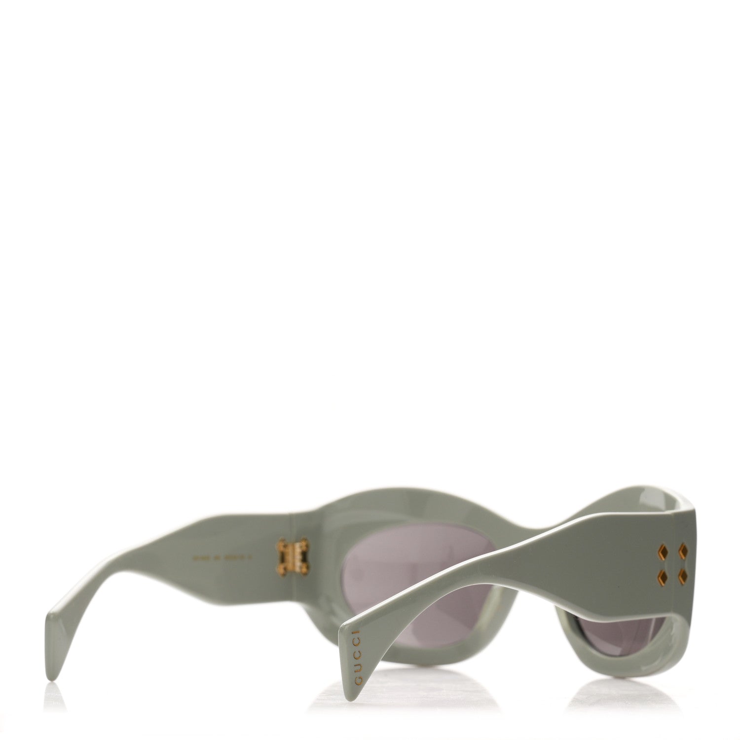 Gucci Acetate Frame Oval Sunglasses GG1463S Light Green 4 of 7