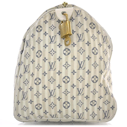 Louis Vuitton Mini Lin Croisette Speedy 30 Blue 4 of 9