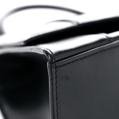 Balenciaga Shiny Box Calfskin Small Hourglass Top Handle Bag Black 8 of 19