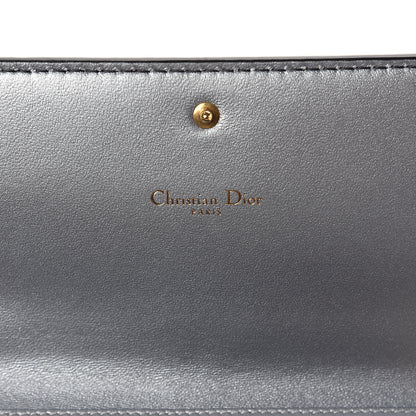 Christian Dior Metallic Calfskin J'adior Croisiere Chain Wallet Graphite 5 of 7