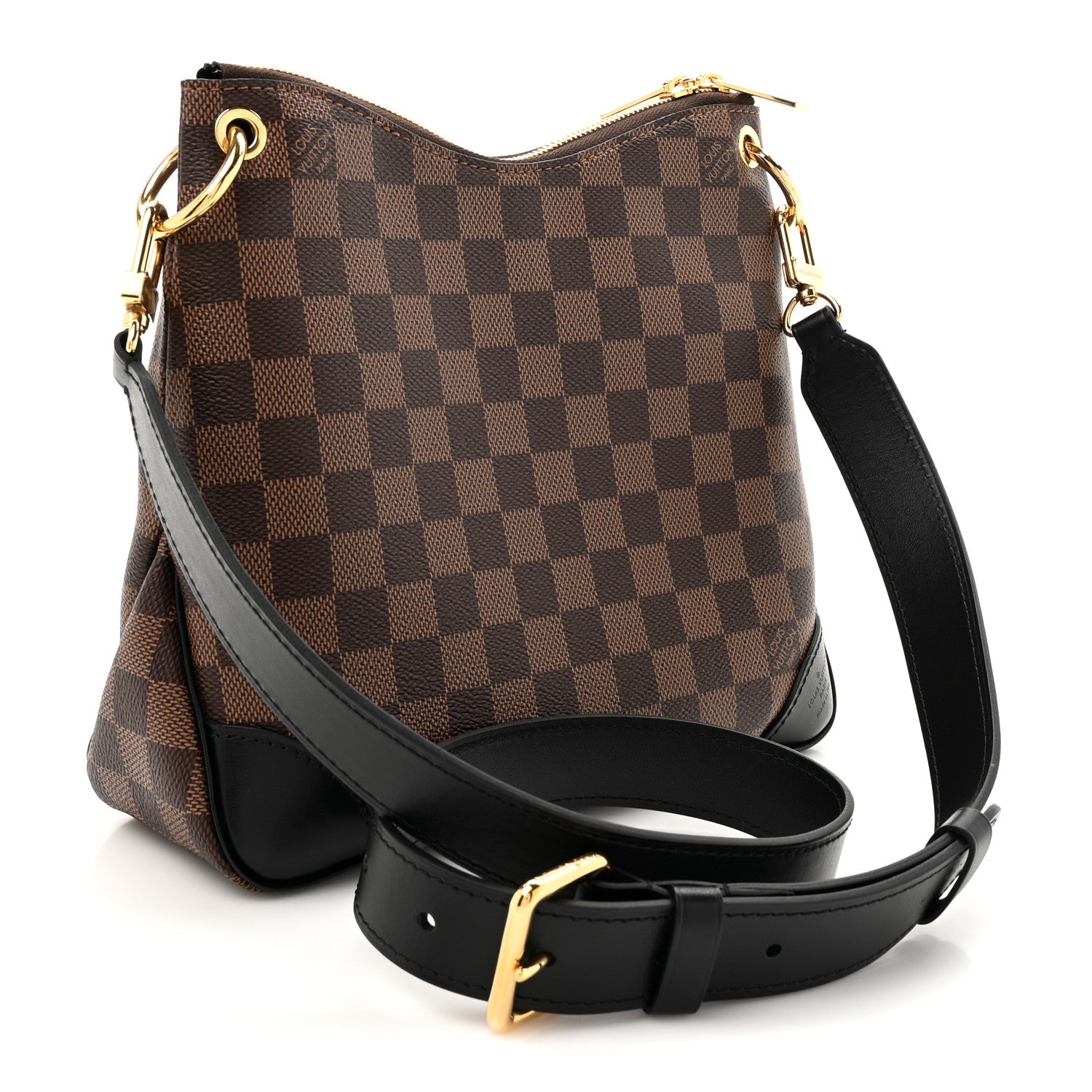 Louis Vuitton Damier Ebene Odeon PM Black 3 of 12