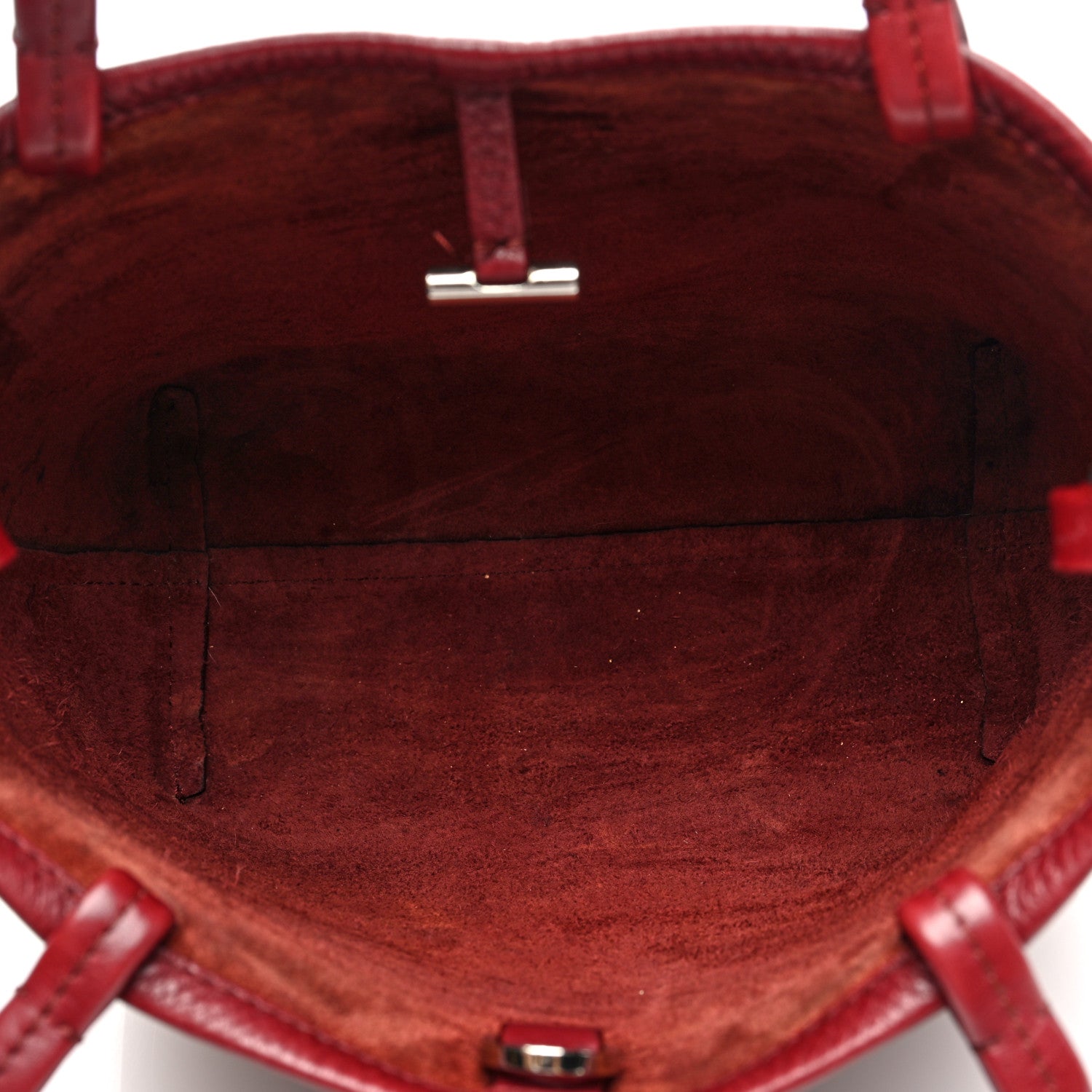 The Row Grained Calfskin Small Park Tote Terracotta 5 of 11