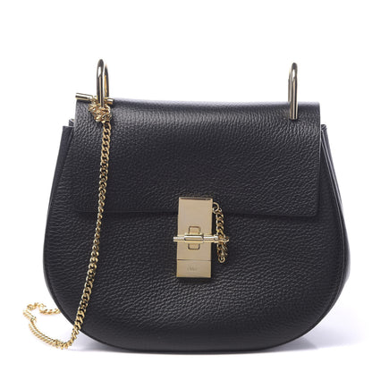 Chloe Grained Lambskin Drew Crossbody Black 1 of 10
