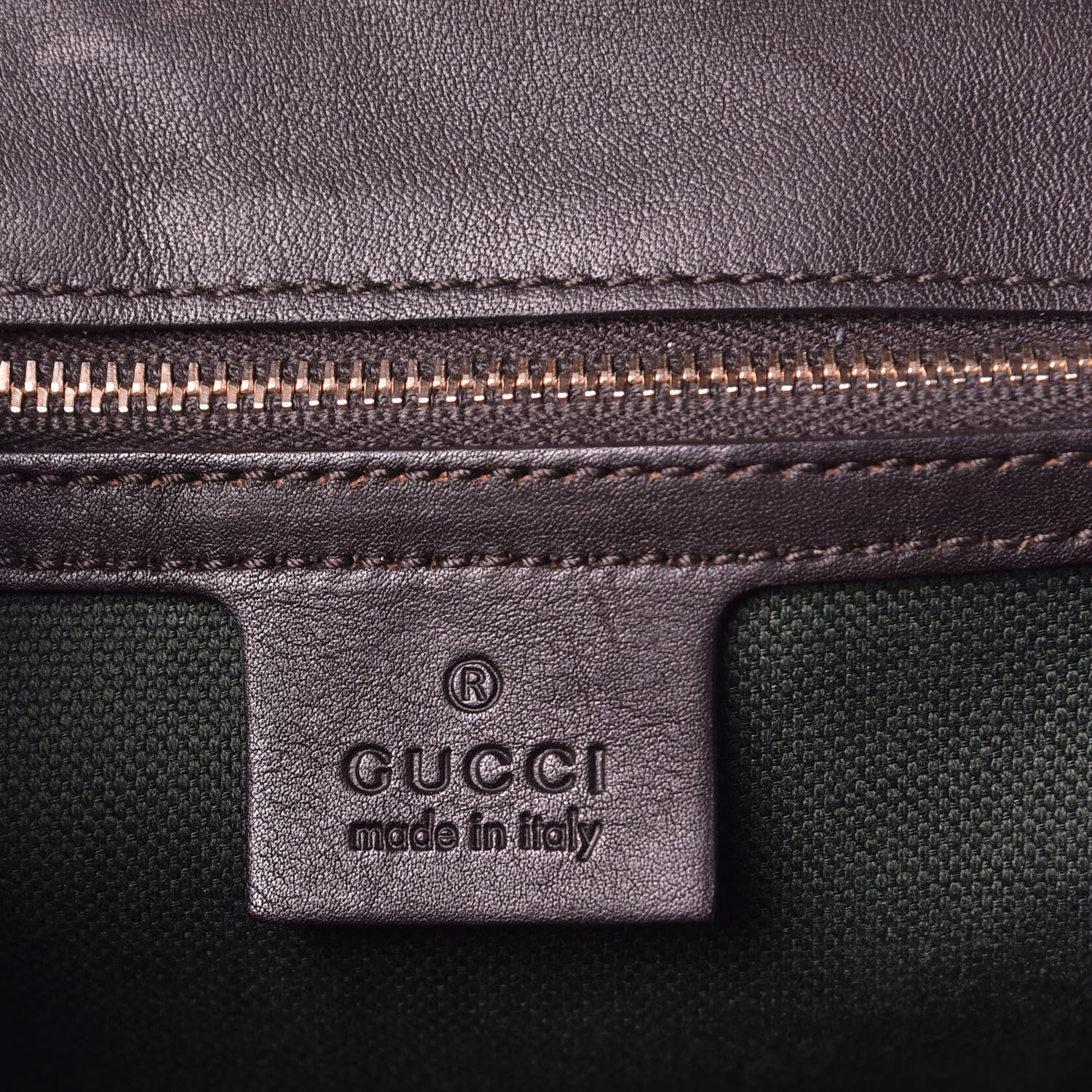 Gucci Saddle Soft Calfskin Sfumato Small New Bamboo Top Handle Bag Winter Leaf 7 of 14