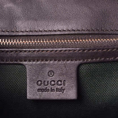 Gucci Saddle Soft Calfskin Sfumato Small New Bamboo Top Handle Bag Winter Leaf 7 of 14