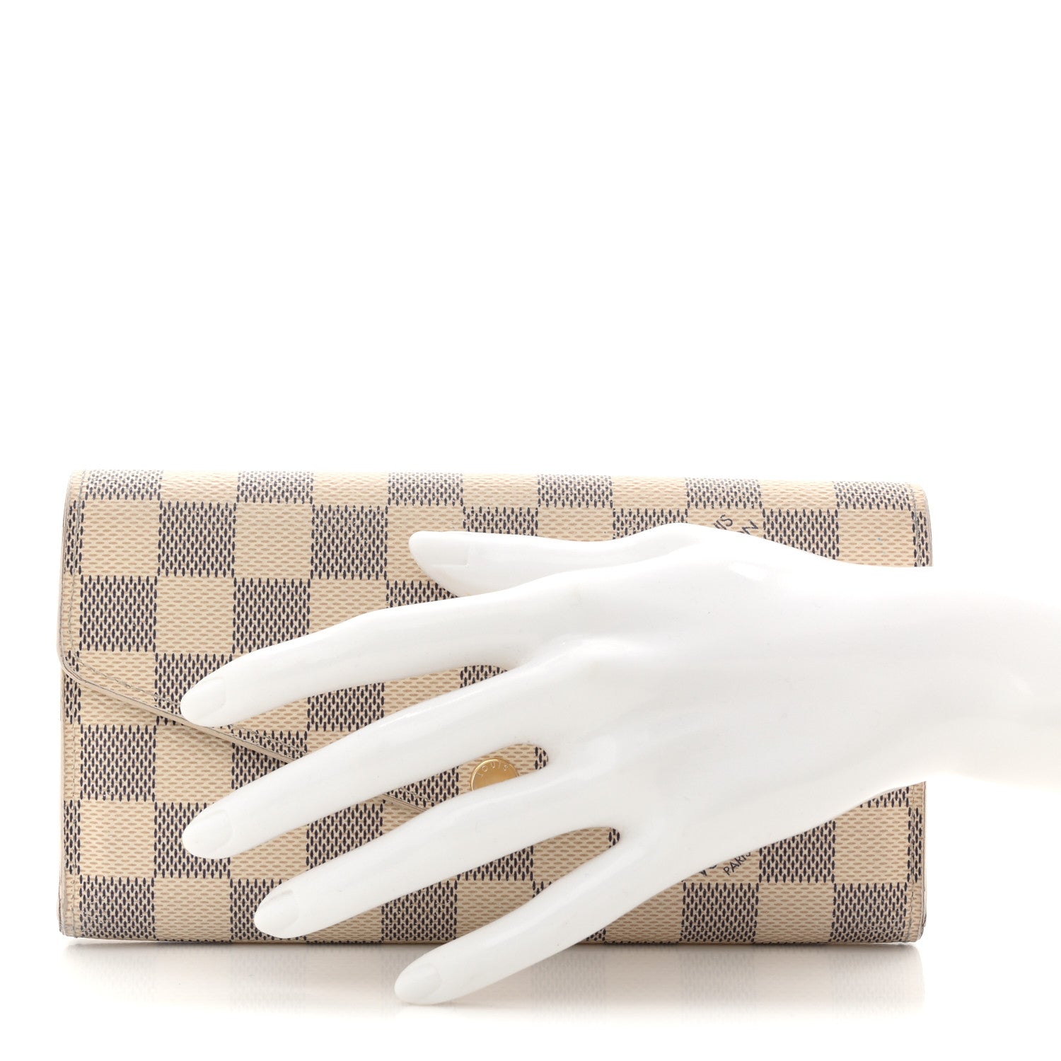Louis Vuitton Damier Azur Sarah Wallet NM 2 of 9