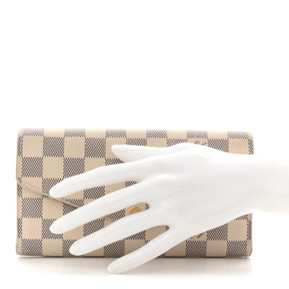 Louis Vuitton Damier Azur Sarah Wallet NM 2 of 9