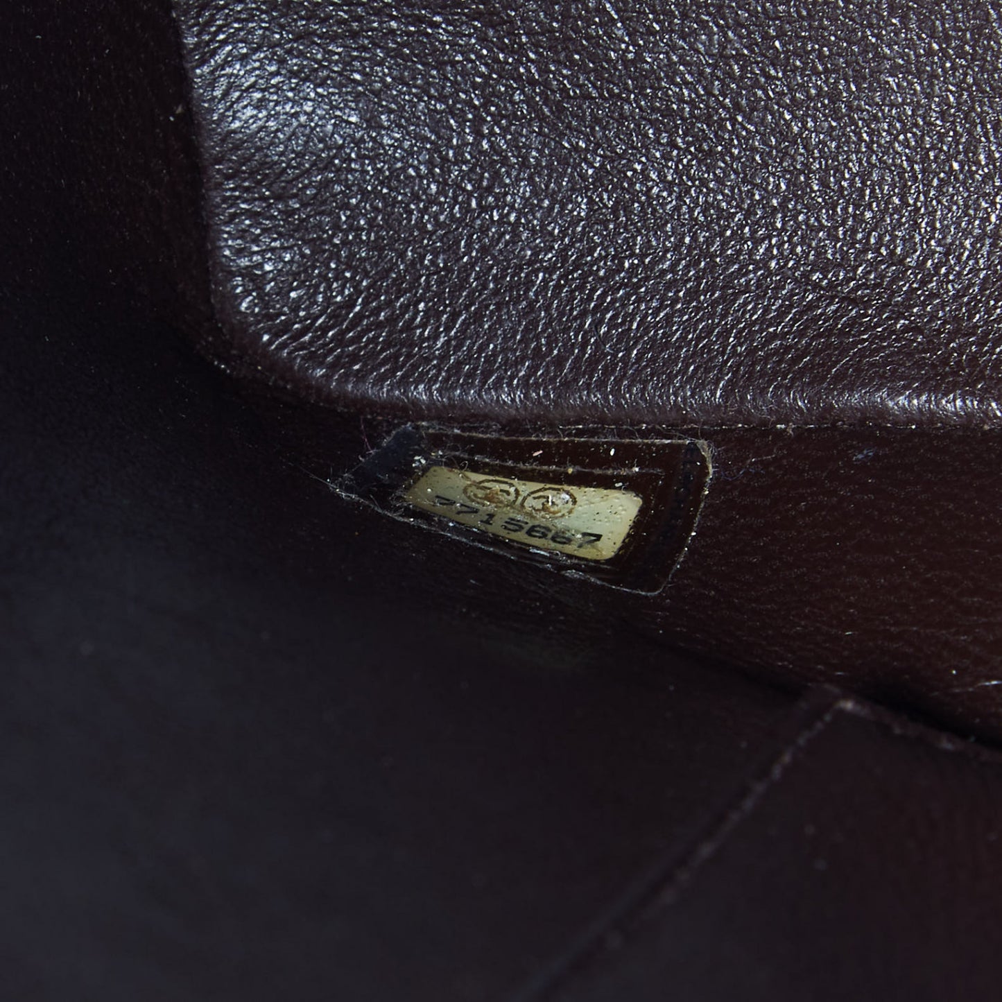 Caviar Quilted Medallion Tote Dark Brown