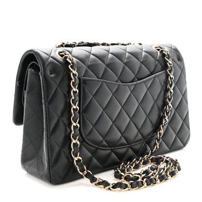 Chanel Lambskin Quilted Medium Double Flap Black 3 of 11