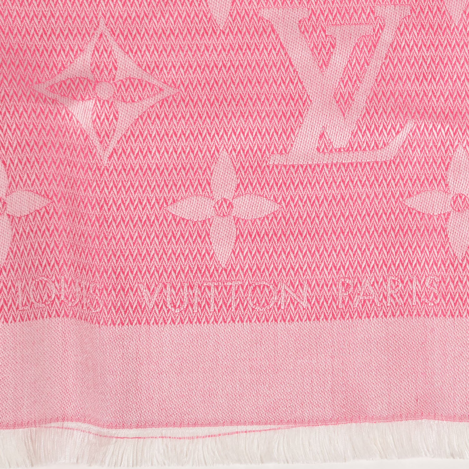 Louis Vuitton Silk Wool Beyond Monogram Shawl Fuchsia 3 of 5