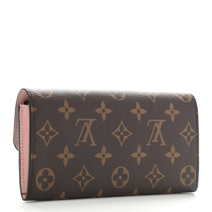 Louis Vuitton Monogram Emilie Wallet Rose Ballerine 3 of 7