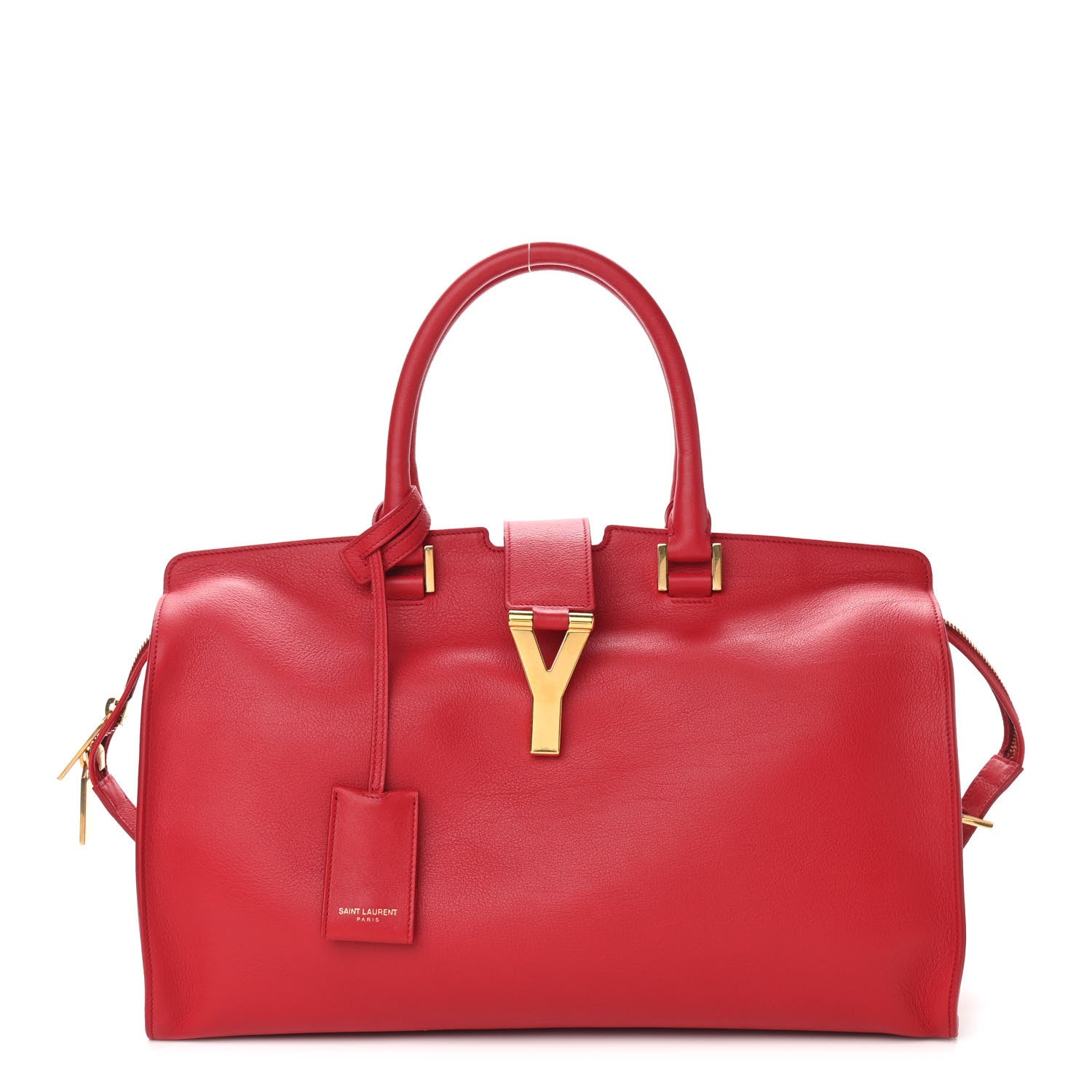 Saint Laurent Calfskin Medium Classic Y Cabas Red 1 of 9