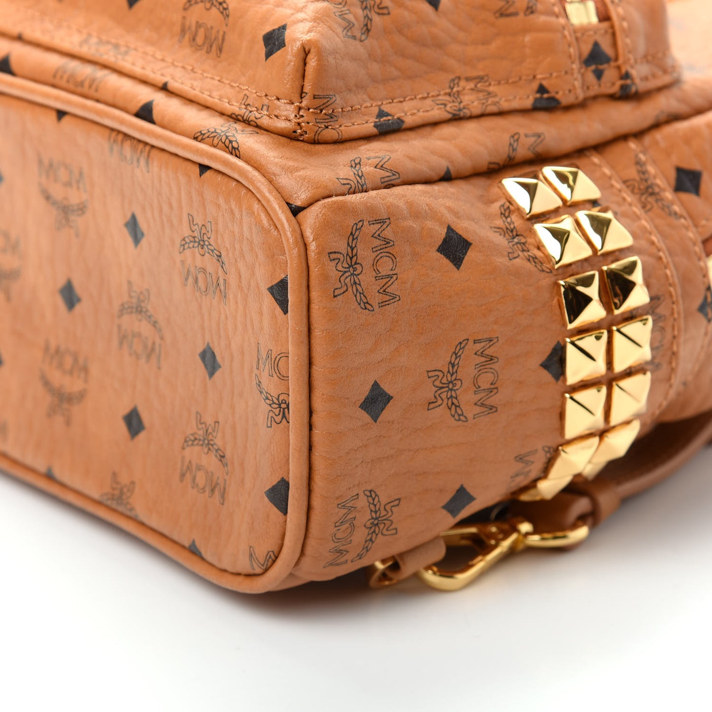 Visetos Side Stud X-Mini Stark Backpack Cognac