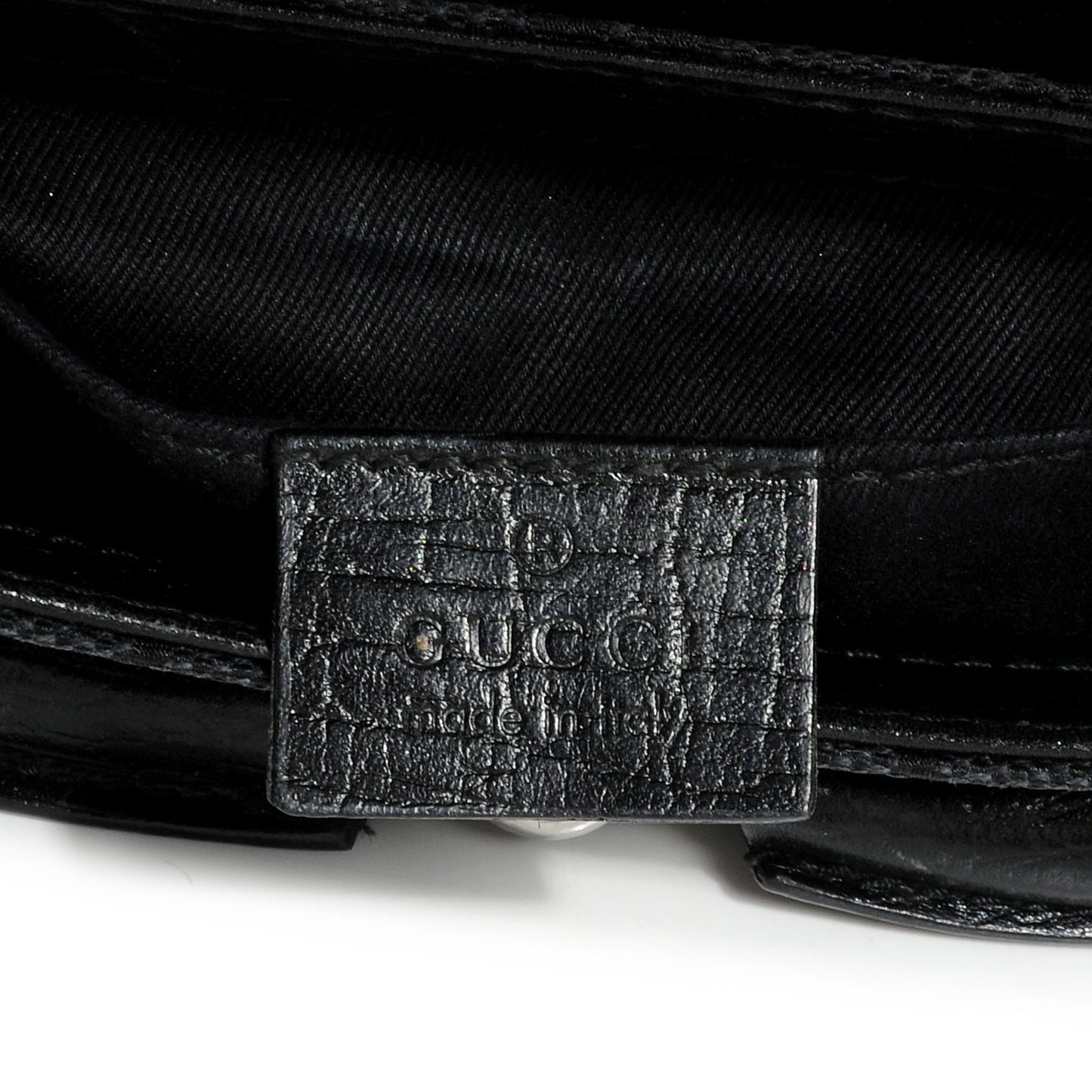 Monogram Horsebit Clutch Black