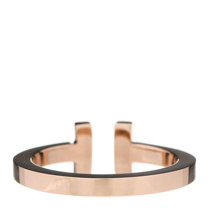 Tiffany 18K Rose Gold T Square Ring 58 8.5 3 of 5