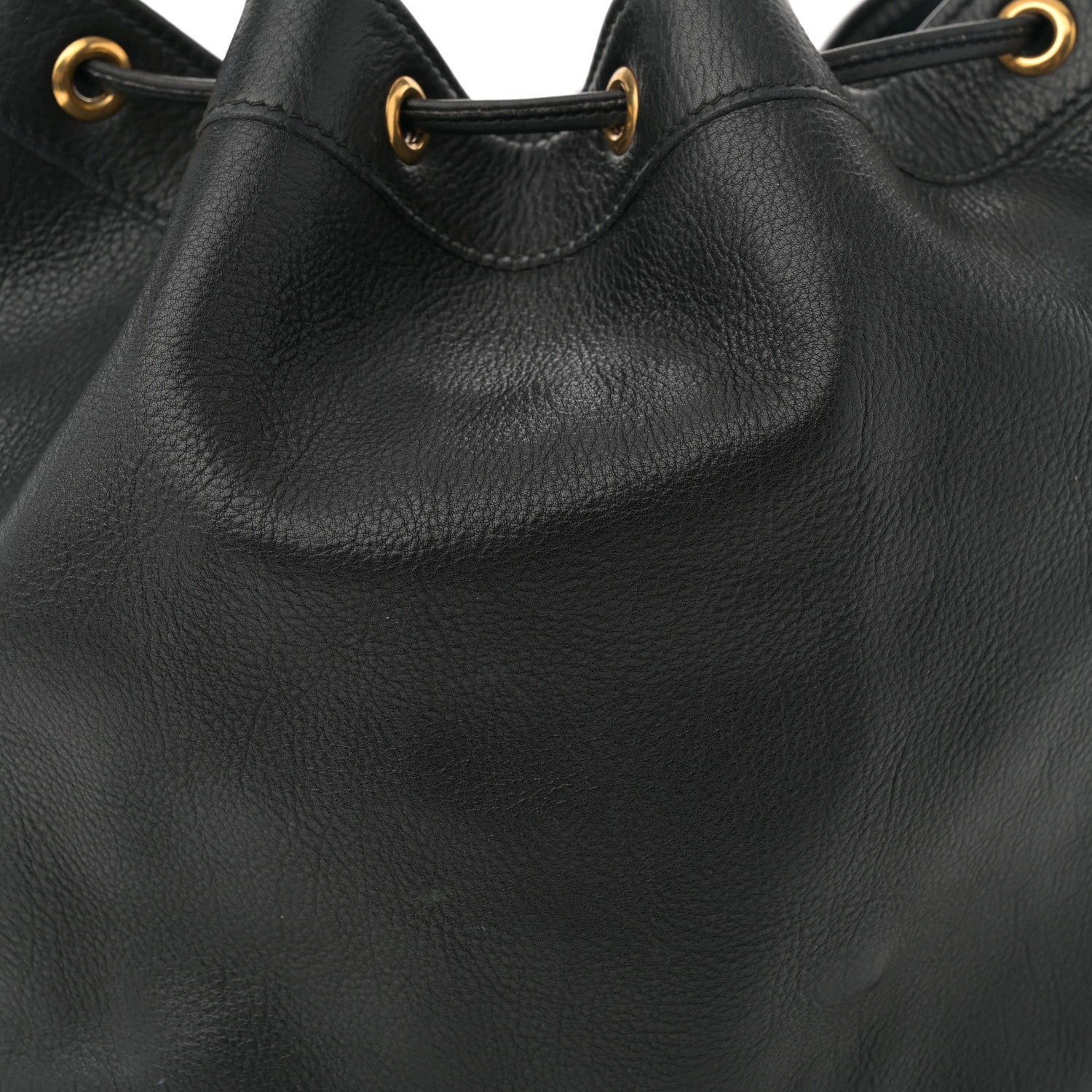 Hermes Evergrain Market Drawstring Bag 28 Black 7 of 11