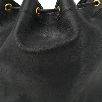 Hermes Evergrain Market Drawstring Bag 28 Black 7 of 11