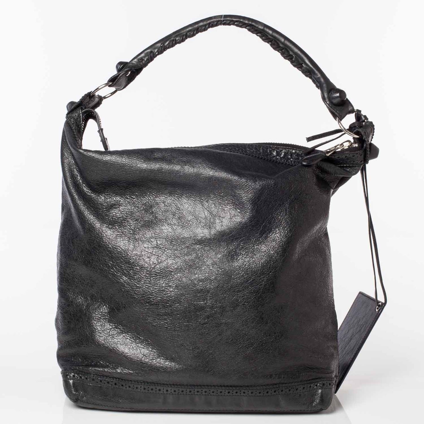Agneau Giant Brogues Hardware Day Hobo Black