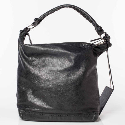 Balenciaga Agneau Giant Brogues Hardware Day Hobo Black 4 of 10