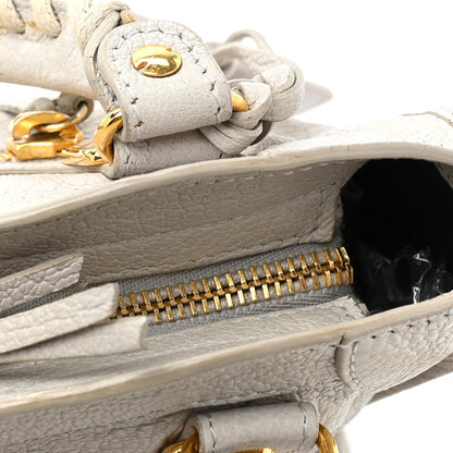 Balenciaga Chevre Gold Metallic Edge Hardware Mini City Gris Perle 18 of 18