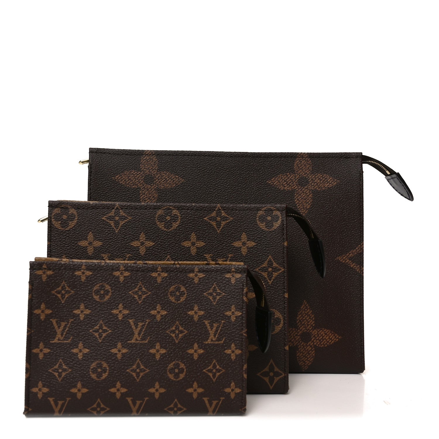 Louis Vuitton Reverse Monogram Trio Toilet Pouch Set 1859879