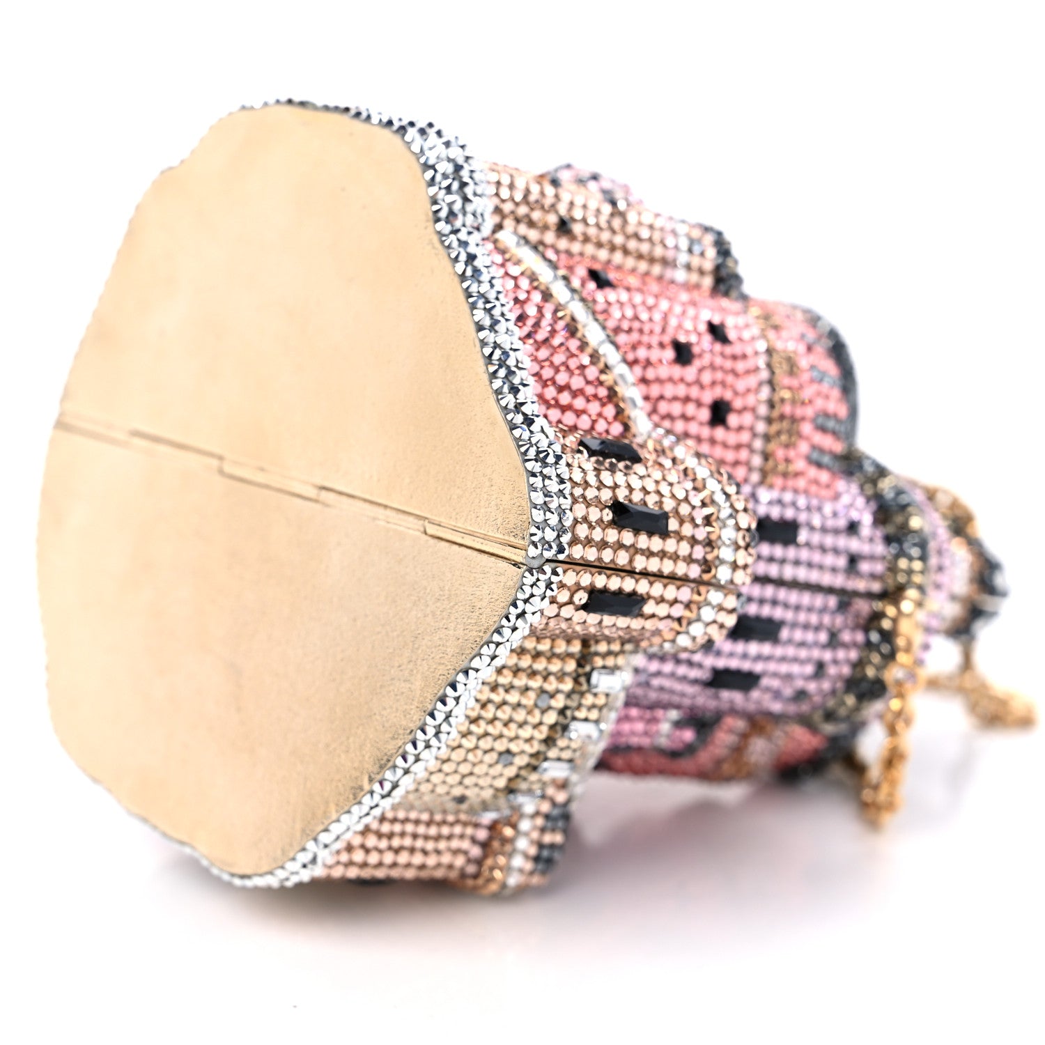 Judith Leiber Swarovski Crystal Castle Minaudiere Clutch Multicolor 9 of 9