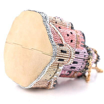 Judith Leiber Swarovski Crystal Castle Minaudiere Clutch Multicolor 9 of 9